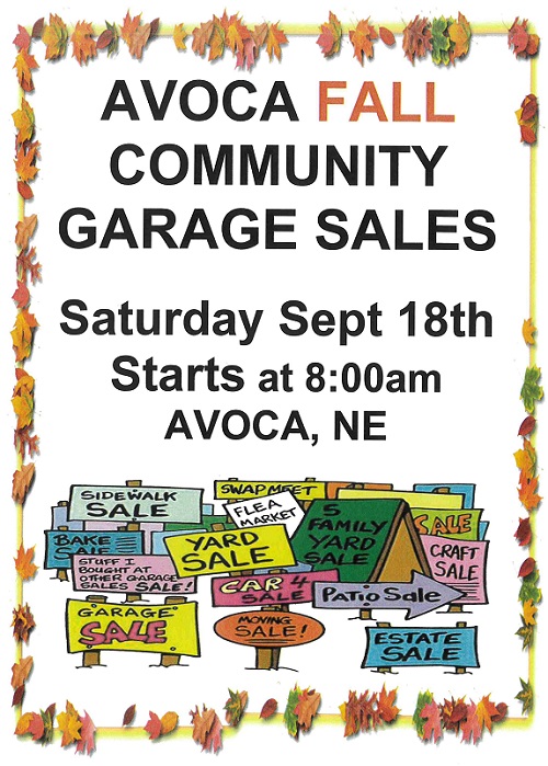Avoca Fall Community Garage Sales