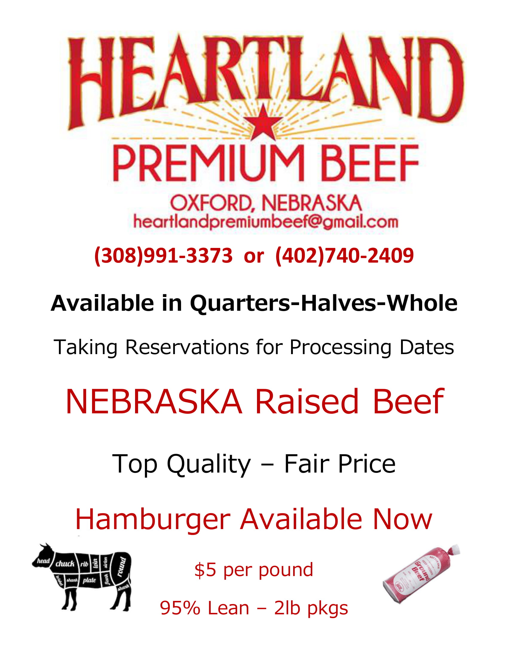 Heartland Premium Beef Flyer 1